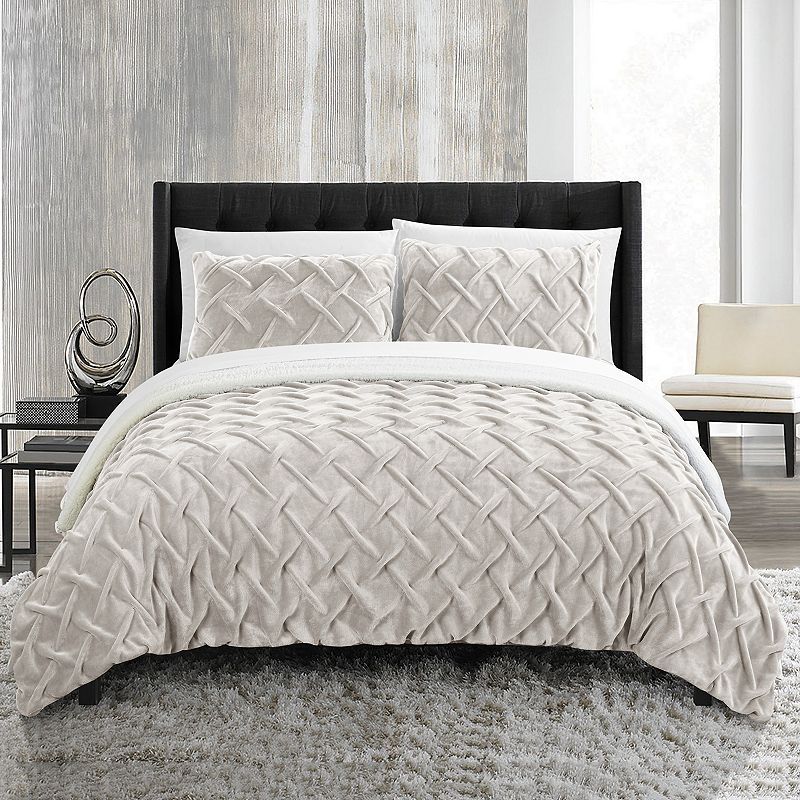 33646436 Chic Home Naama Comforter Set, Beige Over, Queen sku 33646436