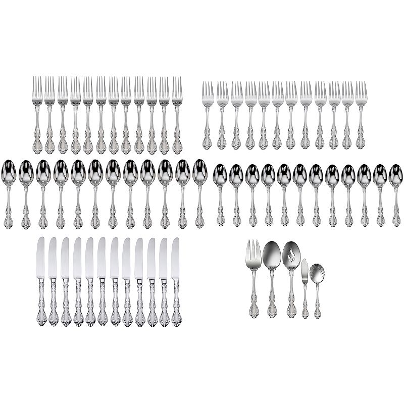 UPC 079363001870 product image for Oneida Mandolina 65-piece Flatware Set, Silver | upcitemdb.com