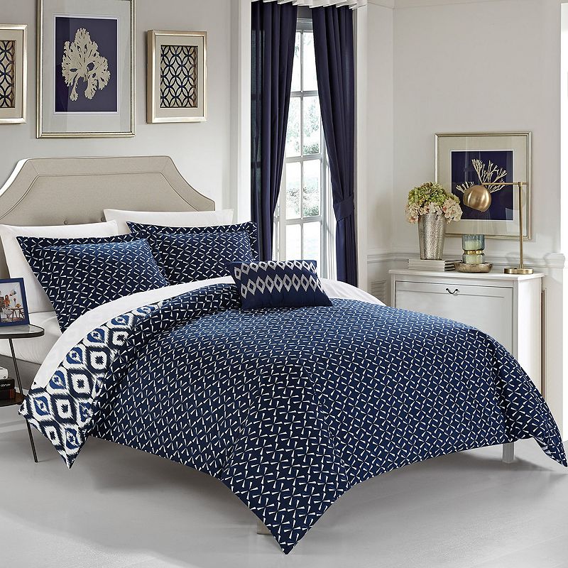 Chic Home Normani 4 Pc Queen Duvet Cover Set Bedding