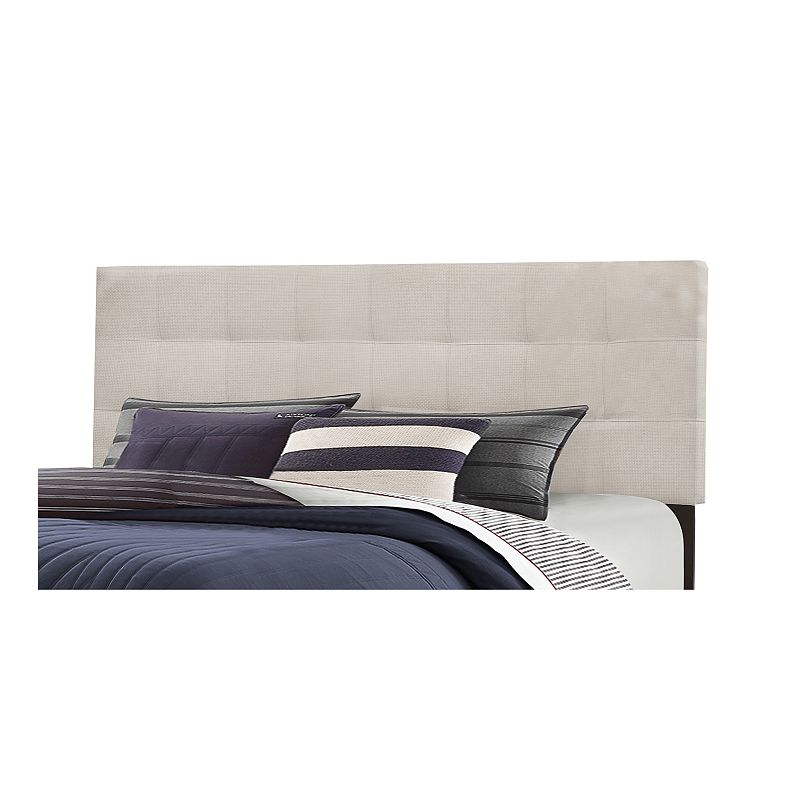 Hillsdale Furniture Delaney Tufted Headboard, Grey, Queen