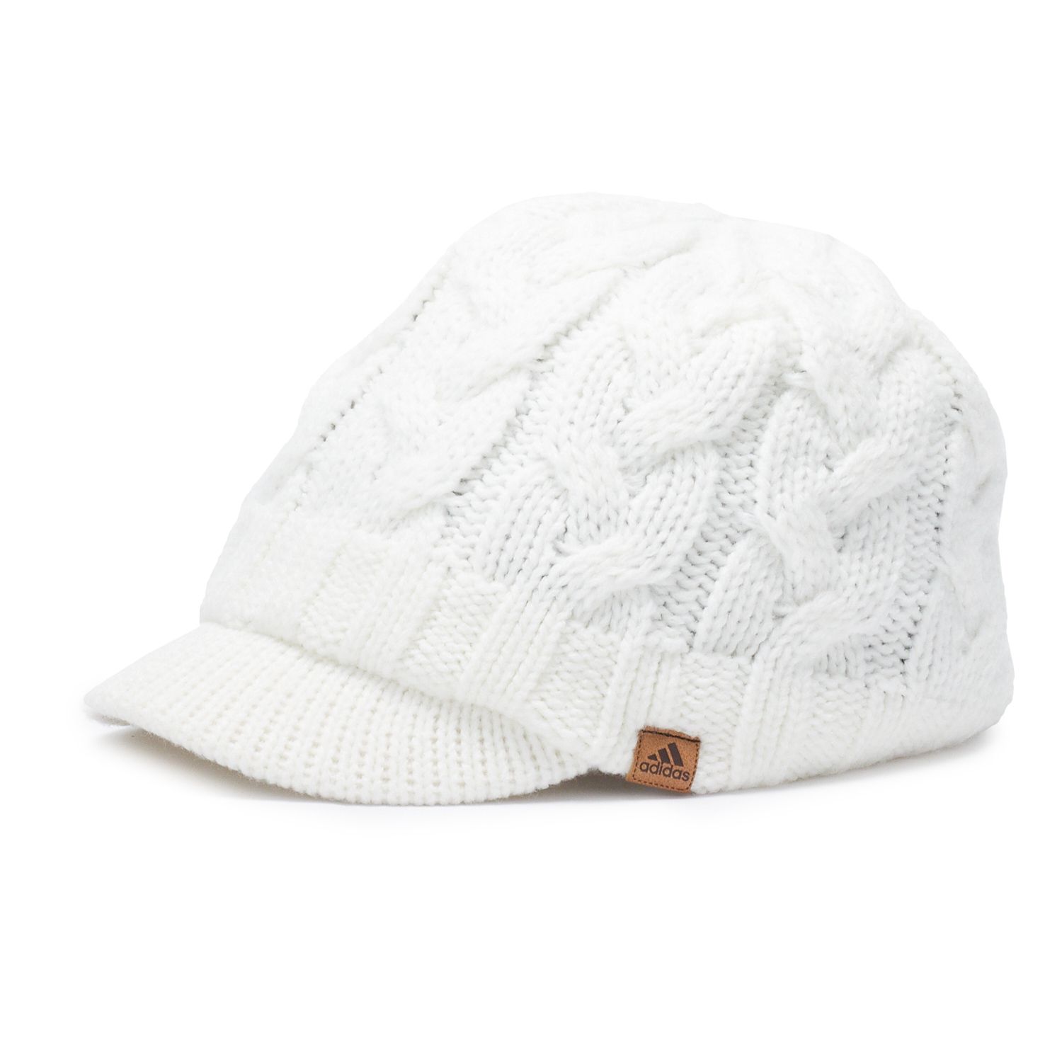 women's adidas crystal cable knit brimmer beanie