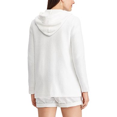 Women's Chaps Jacquard Hood Toggle Sweater