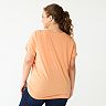Juniors' Plus Size SO® Relaxed Pocket Tee