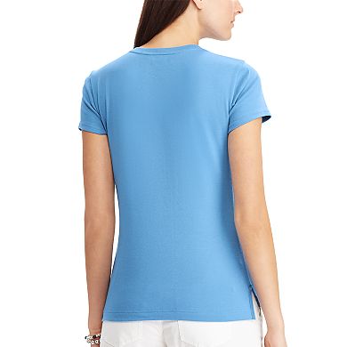 Women's Chaps Lace-Up Cotton Tee