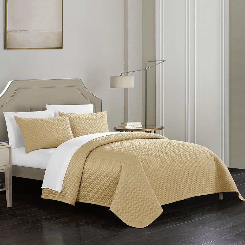 39259644 Chic Home Weaverland Quilt Bedding Set, Gold, Quee sku 39259644