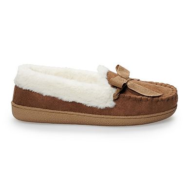 Women's Sonoma Goods For Life® Basic Microsuede Moccasin Slippers