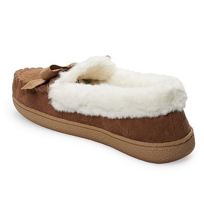 Women s Sonoma Goods For Life Basic Microsuede Moccasin Slippers