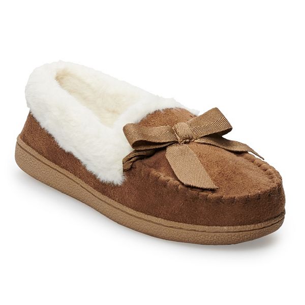 Women s Sonoma Goods For Life Basic Microsuede Moccasin Slippers