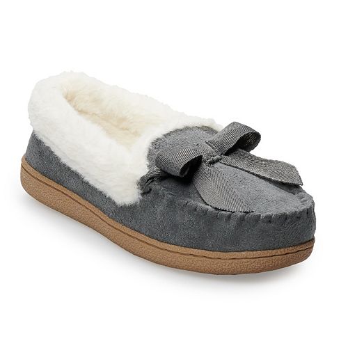 Women's SONOMA Goods for Life™ Basic Microsuede Moccasin Slippers