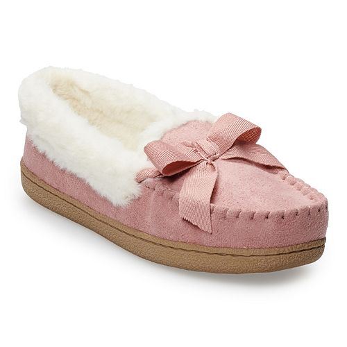 Women's SONOMA Goods for Life® Basic Microsuede Moccasin Slippers