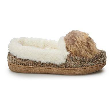 Women's Sonoma Goods For Life Sweater Knit Moccasin Slippers