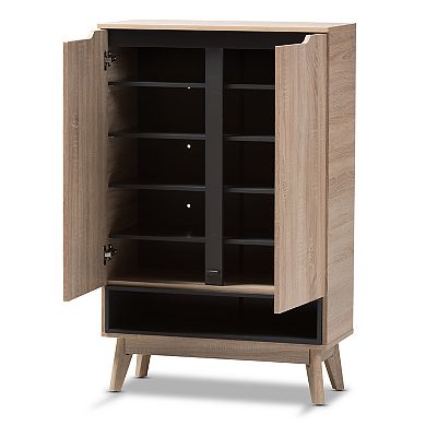 Baxton Studio Fella Shoe Cabinet