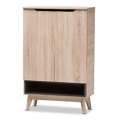 Baxton Studio Fella Shoe Cabinet