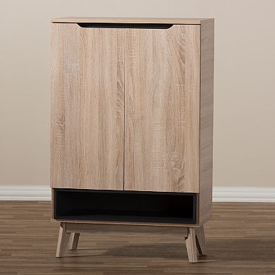 Baxton Studio Fella Shoe Cabinet