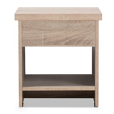 Baxton Studio Jamie 1-Drawer Nightstand