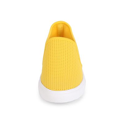 Wanted Women's Perforated Slip-On Sneakers