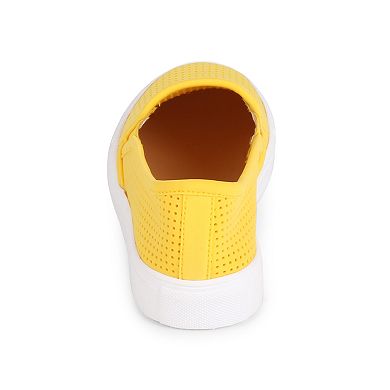 Wanted Women's Perforated Slip-On Sneakers