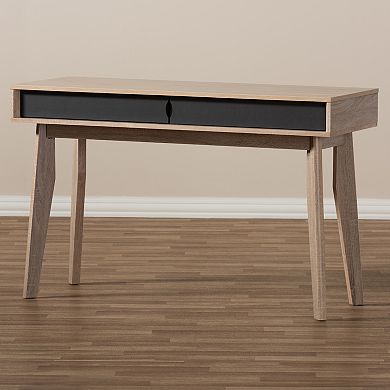Baxton Studio Fella 2-Drawer Desk