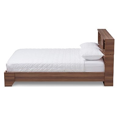 Baxton Studio Vanda 4-Shelf Queen Platform Bed