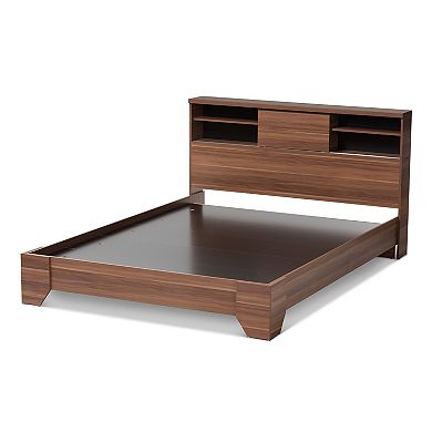 Baxton Studio Vanda 4-Shelf Queen Platform Bed