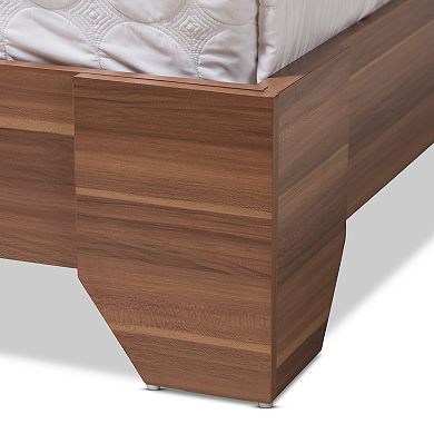 Baxton Studio Vanda 4-Shelf Queen Platform Bed