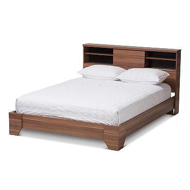 Baxton Studio Vanda 4-Shelf Queen Platform Bed