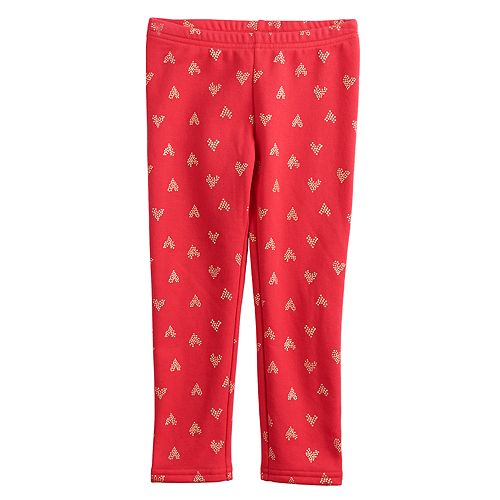Toddler Girl Jumping Beans® Fleece Lined Printed Leggings