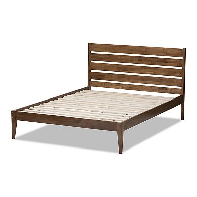 Baxton Studio Elmdon Slatted Platform Bed