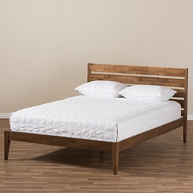 Baxton Studio Elmdon Slatted Platform Bed