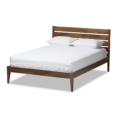 Baxton Studio Elmdon Slatted Platform Bed