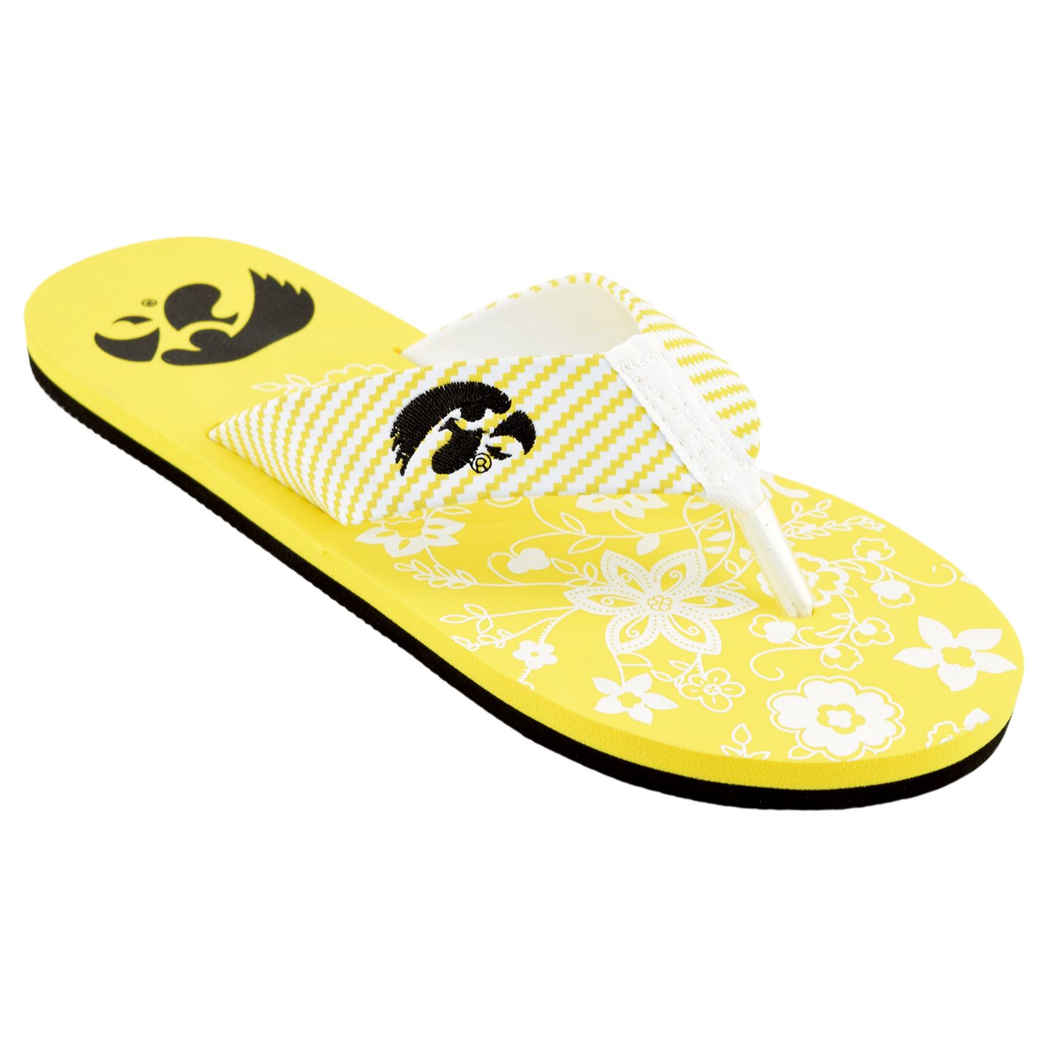 iowa hawkeye flip flops