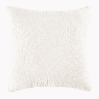 C&F Home White Shell Matelasse Euro Sham