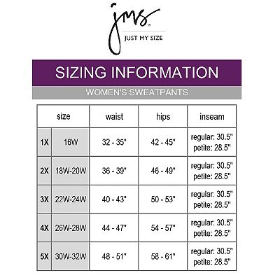 Plus Size Just My Size Slubbed Hoodie