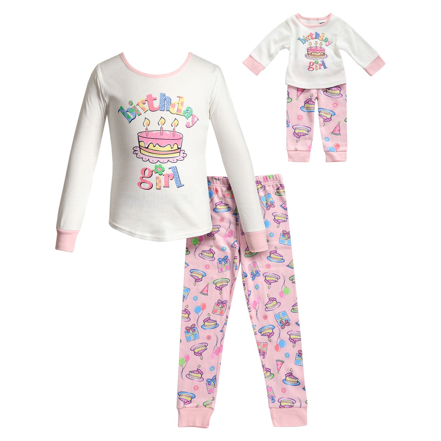 kohls girl and doll pajamas