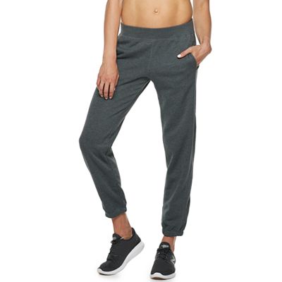 Petite Tek Gear Fleece Banded Bottom Mid Rise Sweatpants