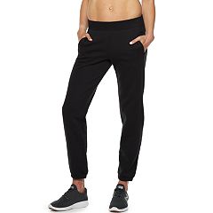 sweatpants joggers jogger petite tek gear pants womens banded fleece rise bottom mid