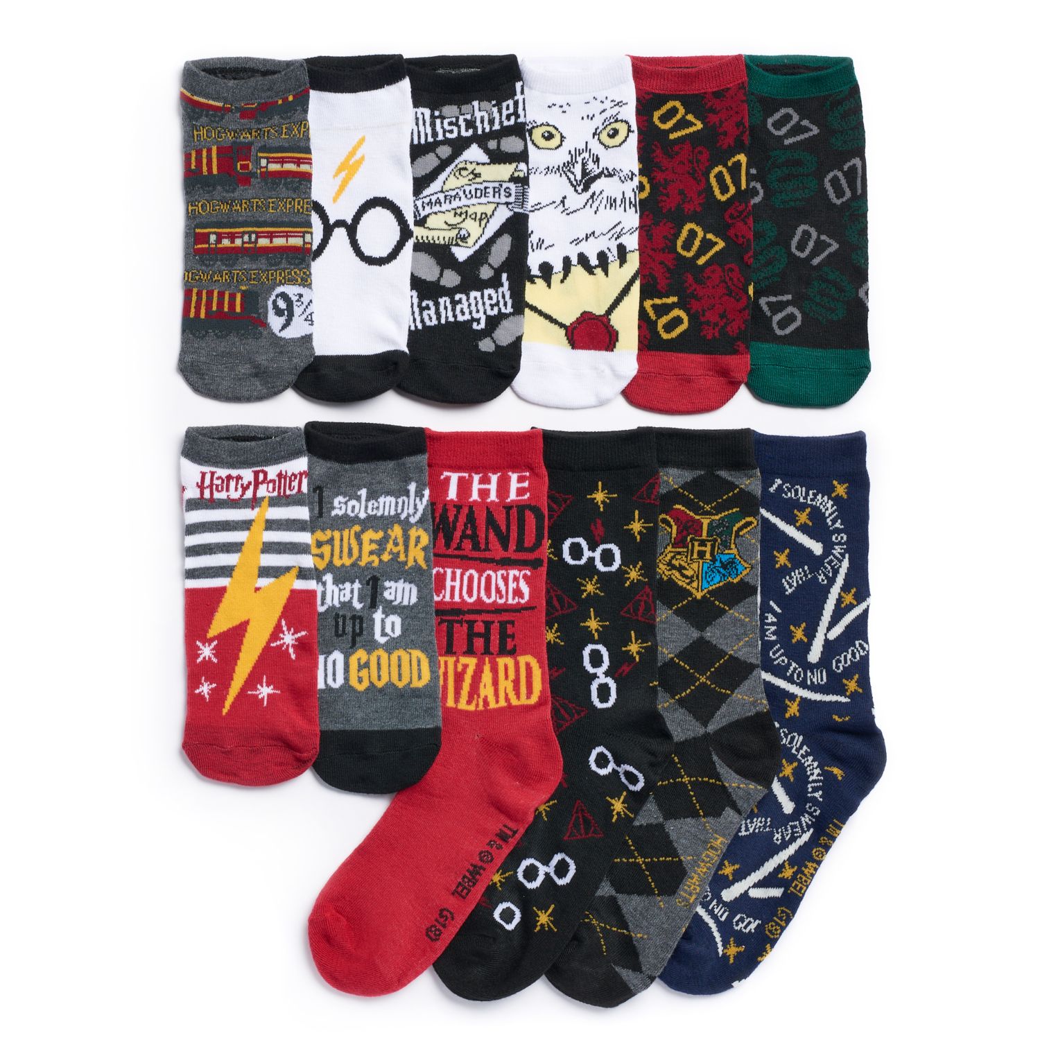 12 days of christmas harry potter socks