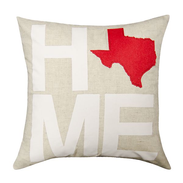 Spencer Home Decor Texas ''Home'' Throw Pillow