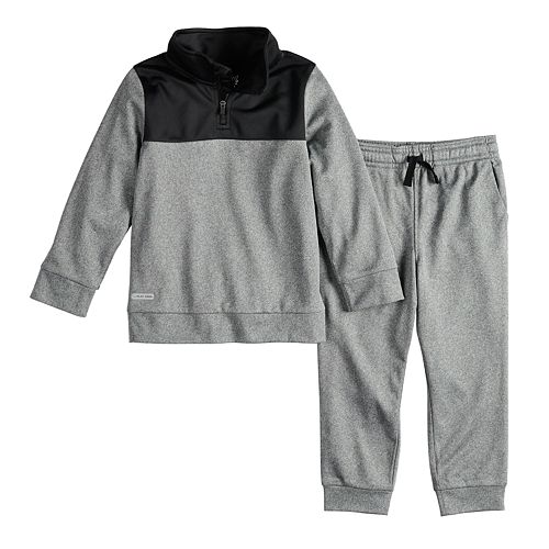 Toddler Boy Jumping Beans® Mock Neck 1/4Zip Pullover Jacket & Jogger