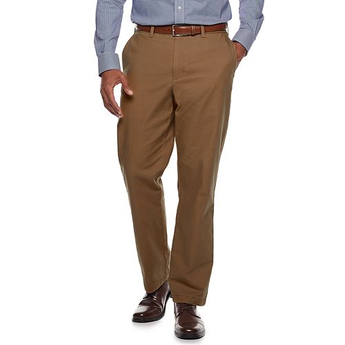 Men's Croft & Barrow® ClassicFit FlannelLined Canvas Chino Pants