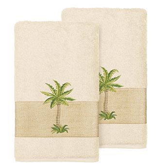 Linum Home Textiles Colton Embellished Hand Towel Set