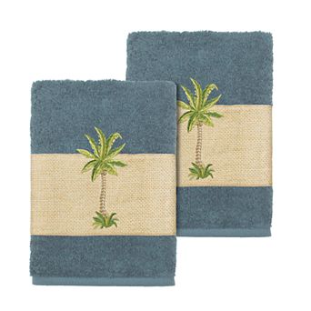 Linum Home Textiles Colton Embellished Washcloth Set