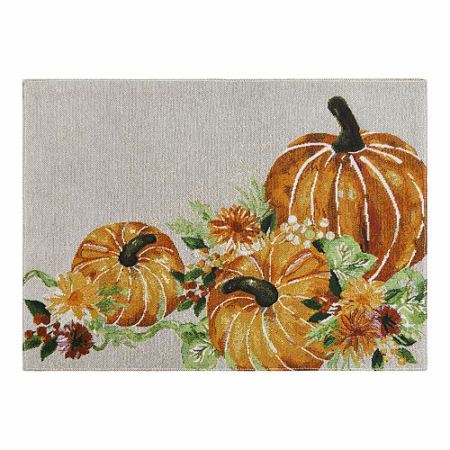 Celebrate Fall Together Pumpkin Tapestry Placemat