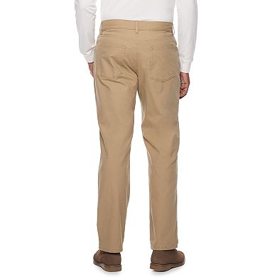 Men's Croft & Barrow® Straight-Fit Flannel-Lined Canvas 5-Pocket Pants