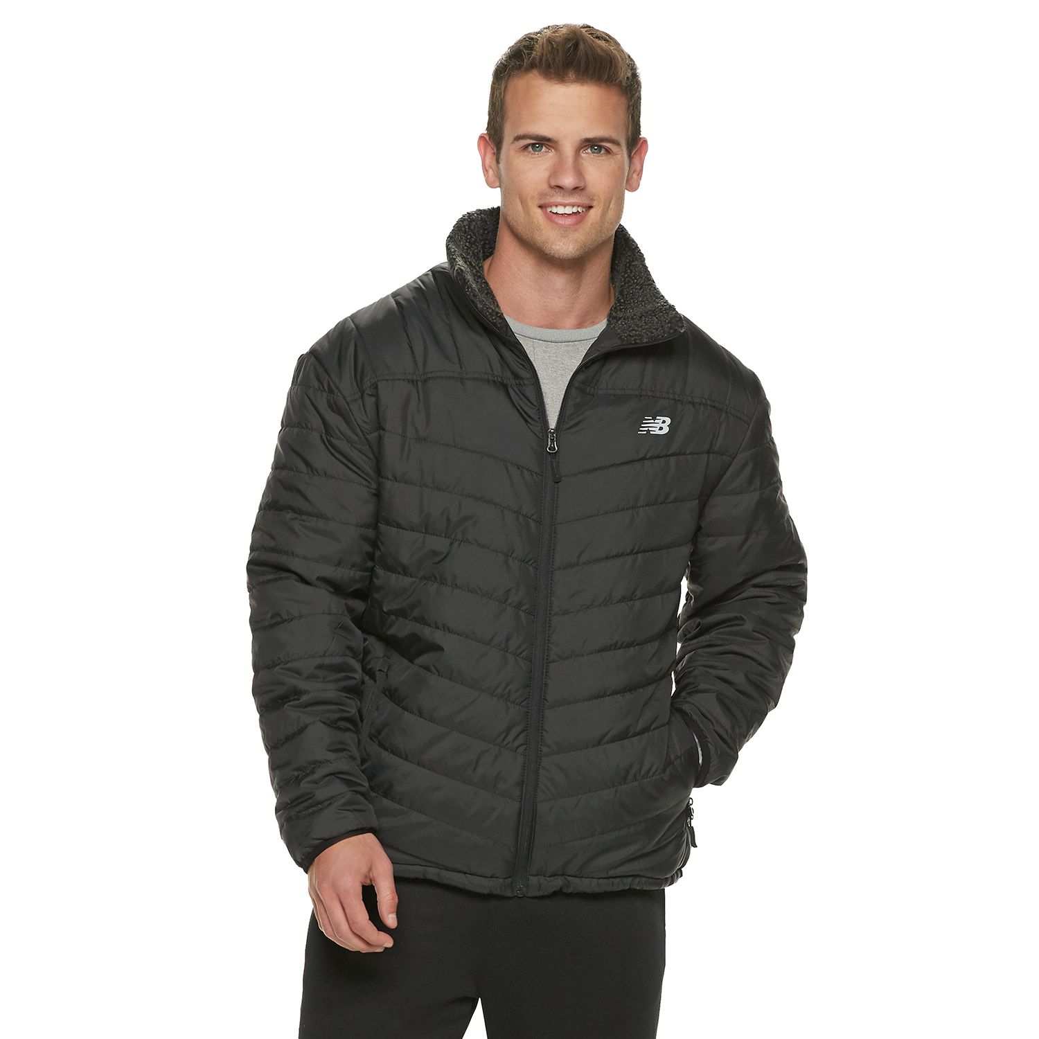 new balance long padded jacket