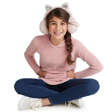Girls 7-16 & Plus Size Mudd® Hooded Chenille Sweater