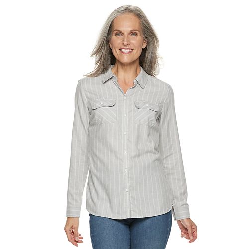 Women's Croft & Barrow® Classic Soft Shirt