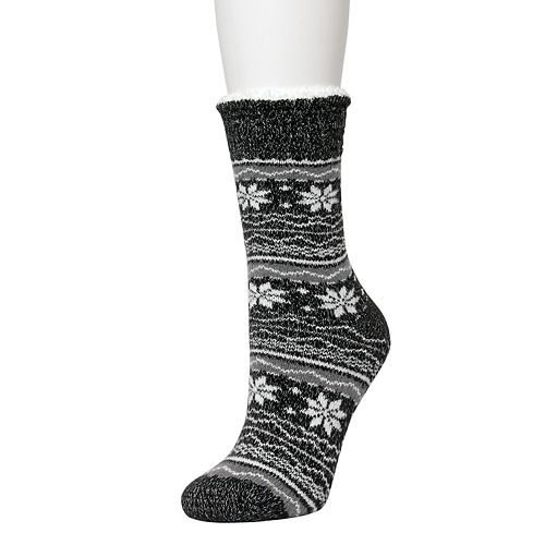 Women's Cuddl Duds Cabin Cozy Slipper Socks