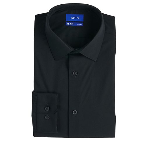Men's Apt. 9® Slim-Fit HEIQ Premium Flex No-Iron Dress Shirt