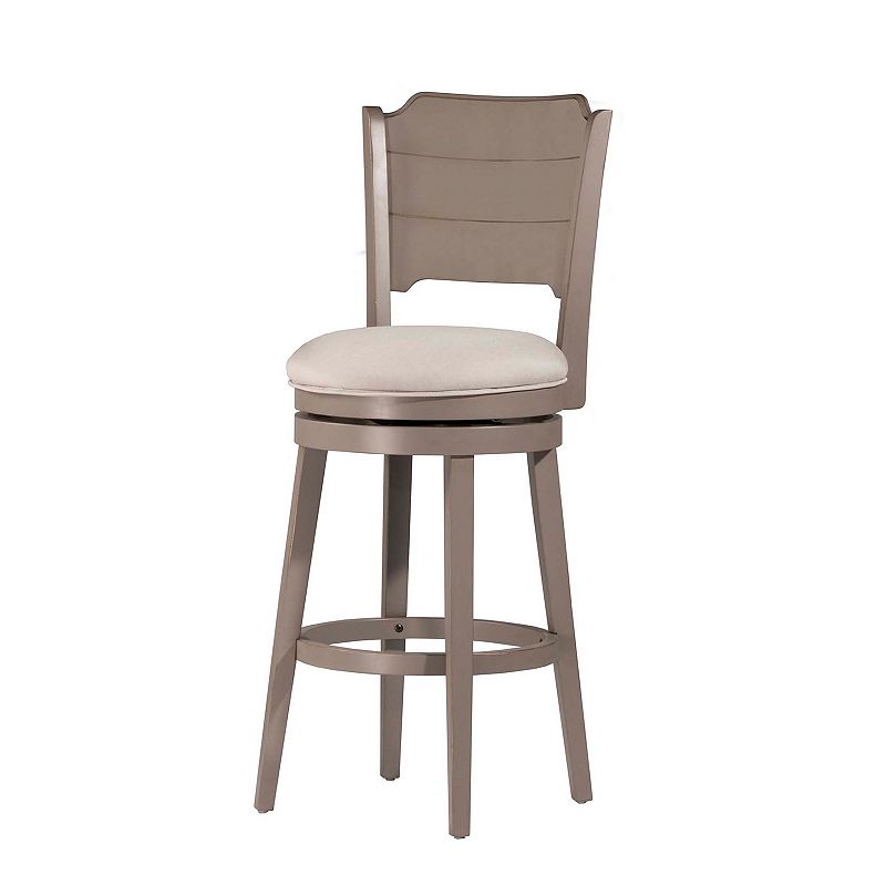 Hillsdale Furniture Clarion Swivel Counter Stool, Grey